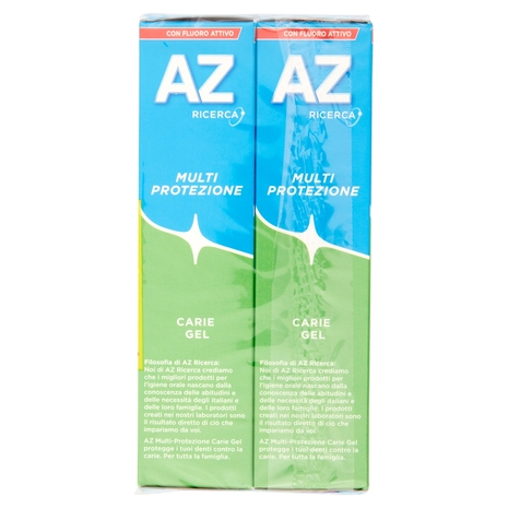 AZ Dentifricio Multi Protezione Carie Gel Menta Fresca 6x75 ml
